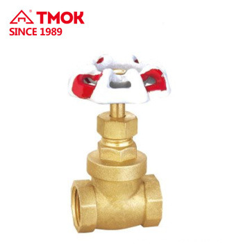 wholesale normal temperature wheel handle convenient operated brass gate valve in TMOK